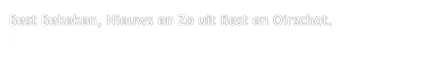 Best Bekeken, Nieuws en Zo uit Best en Oirschot.
www.bestbekeken.nl